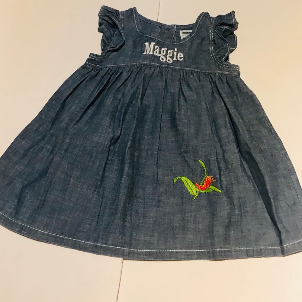 EUC Old Navy Chambray Dress Size 18-24M